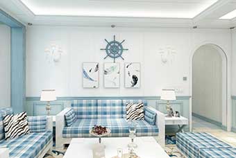 安徽地中海风格-客厅