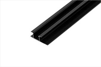 安徽航空纤维墙咔铝合金带灯中条（哑黑氧化）